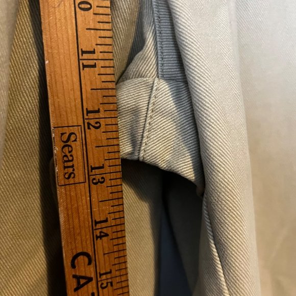 NEW St Johns Bay Pants Sueded Twill Khaki Flat Front Relaxed Mens Size 34 x 29 - Picture 5 of 12